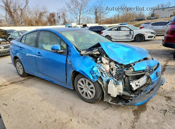 JTDKAMFU2N3158160 2022 TOYOTA PRIUS Blue Delantero derecho