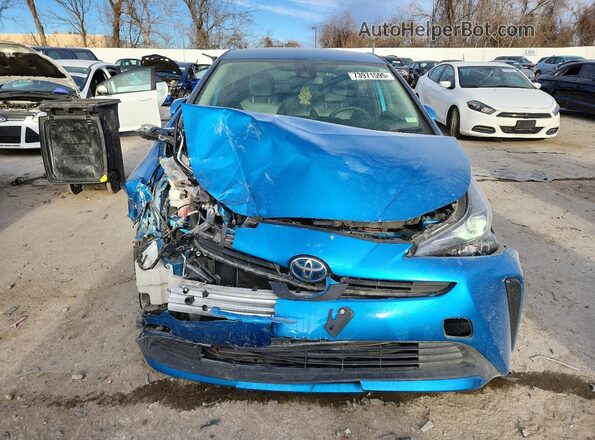 JTDKAMFU2N3158160 2022 TOYOTA PRIUS Blue Vista frontal