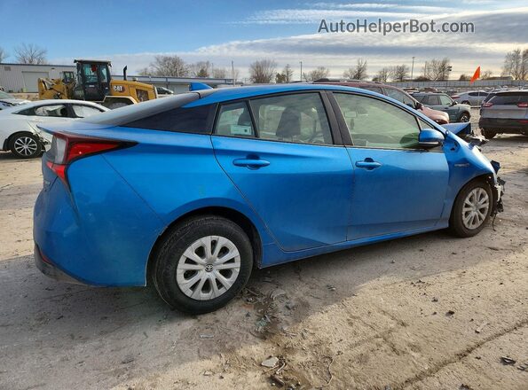 JTDKAMFU2N3158160 2022 TOYOTA PRIUS Blue Trasero derecho
