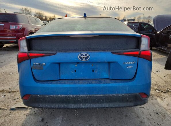 JTDKAMFU2N3158160 2022 TOYOTA PRIUS Blue Vista trasera