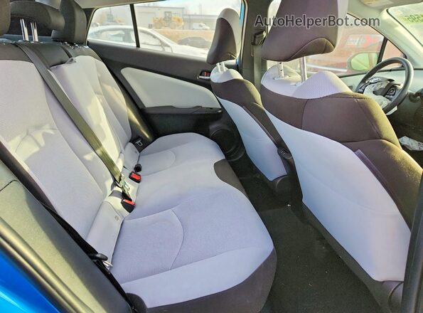 JTDKAMFU2N3158160 2022 TOYOTA PRIUS Blue Vista de los asientos traseros