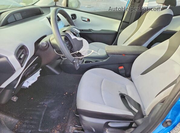 JTDKAMFU2N3158160 2022 TOYOTA PRIUS Blue Vista interior delantera