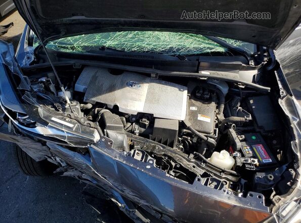 JTDKAMFU2N3167781 2022 TOYOTA PRIUS Серый Вид задней части салона