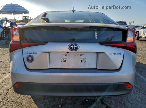 JTDKAMFU4M3141889 2021 TOYOTA PRIUS Silver Вид ззаду