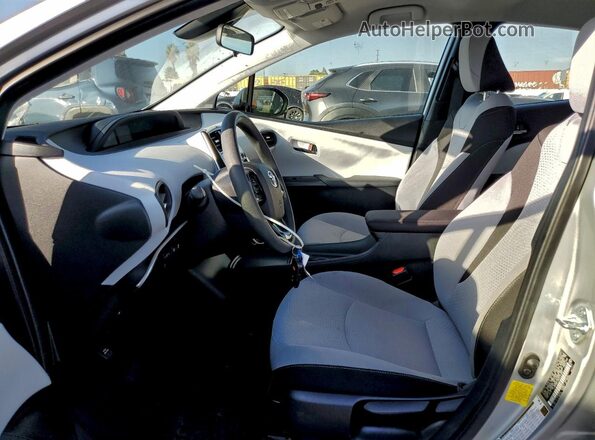 JTDKAMFU4M3141889 2021 TOYOTA PRIUS Silver Вид салону спереду