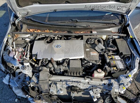 JTDKAMFU4M3141889 2021 TOYOTA PRIUS Silver Вид задньої частини салону