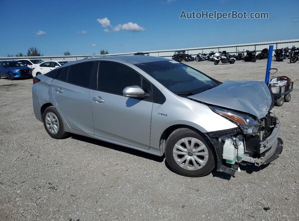 JTDKAMFU4M3152729 2021 TOYOTA PRIUS Silver Przód prawy