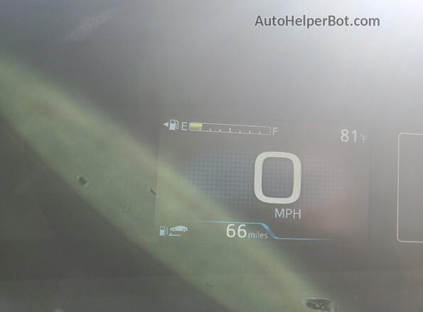JTDKAMFU4M3152729 2021 TOYOTA PRIUS Silver Widok zestawu wskaźników