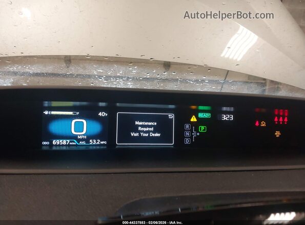 JTDKAMFU4N3175560 2022 TOYOTA PRIUS Gray უკანა სავარძლების ხედი