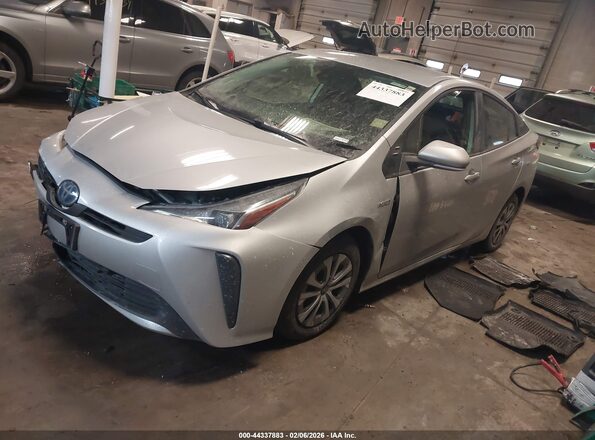 JTDKAMFU4N3175560 2022 TOYOTA PRIUS Gray წინა მარცხენა ხედი სამი მეოთხედიდან