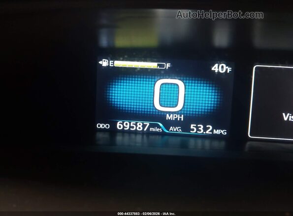 JTDKAMFU4N3175560 2022 TOYOTA PRIUS Gray 