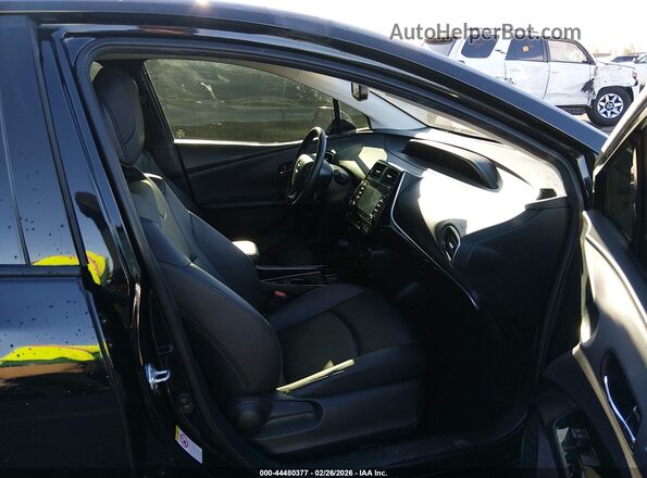 JTDKAMFU5N3166138 2022 TOYOTA PRIUS Черный Вид салона спереди
