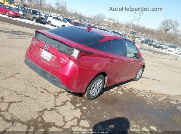 JTDKAMFU6M3147869 2021 TOYOTA PRIUS Красный Задняя правая четверть