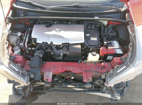 JTDKAMFU6M3147869 2021 TOYOTA PRIUS Красный Вид сзади