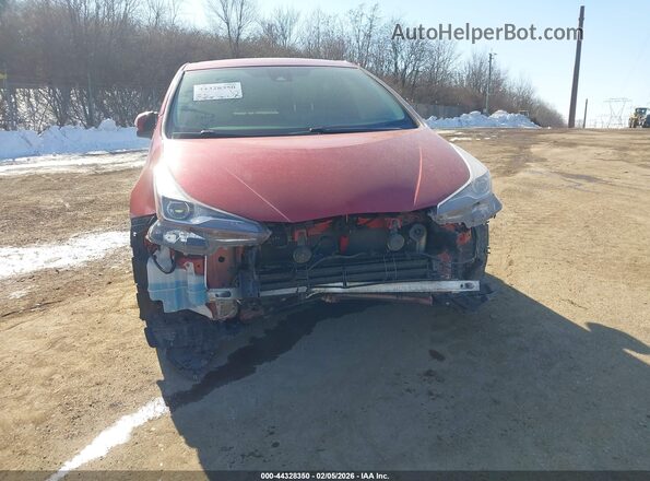 JTDKAMFU6M3147869 2021 TOYOTA PRIUS Красный Вид спереди