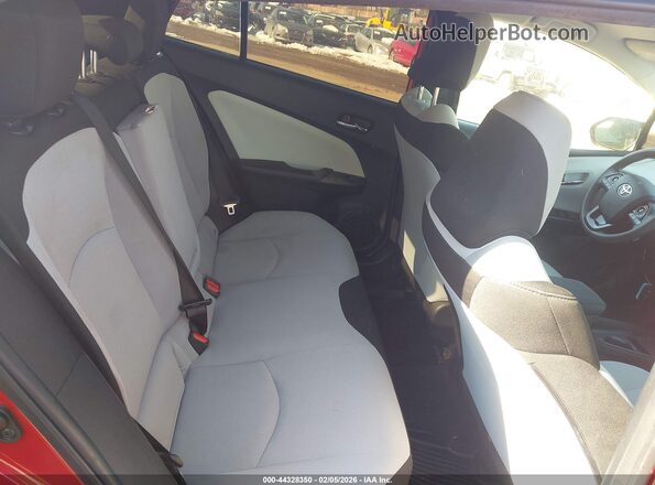 JTDKAMFU6M3147869 2021 TOYOTA PRIUS Красный Вид наклейки с VIN-кодом