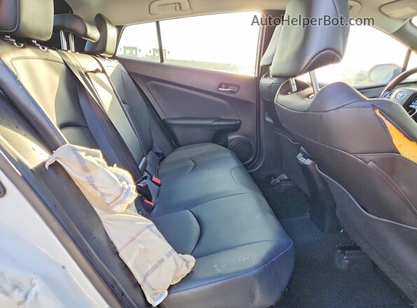 JTDKAMFU7M3130269 2021 TOYOTA PRIUS White Vista de los asientos traseros