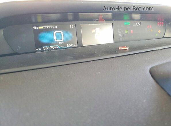 JTDKAMFUXN3168290 2022 TOYOTA PRIUS Gray Widok zestawu wskaźników