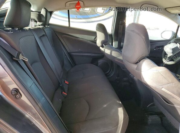JTDKAMFUXN3168290 2022 TOYOTA PRIUS Gray Widok tylnych siedzeń