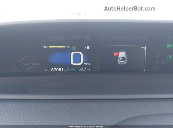 JTDKARFP7K3112276 2019 TOYOTA PRIUS PRIME Beige 