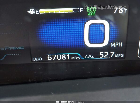 JTDKARFP7K3112276 2019 TOYOTA PRIUS PRIME Beige 