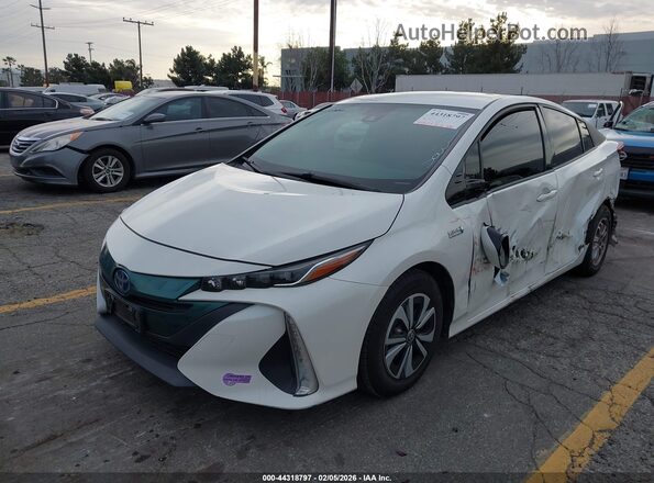 JTDKARFP7K3118322 2019 TOYOTA PRIUS PRIME White წინა მარცხენა ხედი სამი მეოთხედიდან