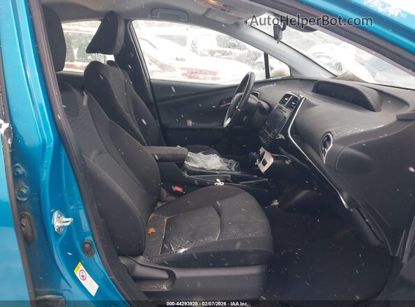 JTDKARFP9K3113249 2019 TOYOTA PRIUS PRIME Turquoise წინა სალონის ხედი