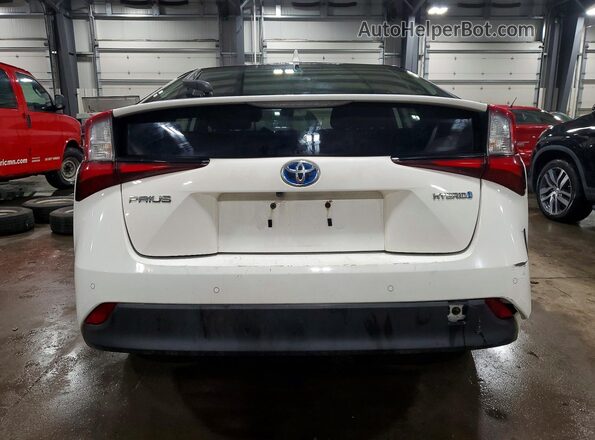 JTDKARFU4K3070686 2019 TOYOTA PRIUS White Widok z tyłu