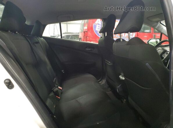 JTDKARFU4K3070686 2019 TOYOTA PRIUS White Widok wnętrza z tyłu