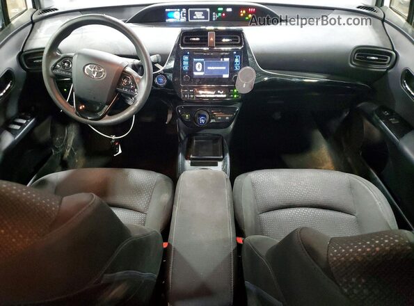 JTDKARFU4K3070686 2019 TOYOTA PRIUS White Widok deski rozdzielczej
