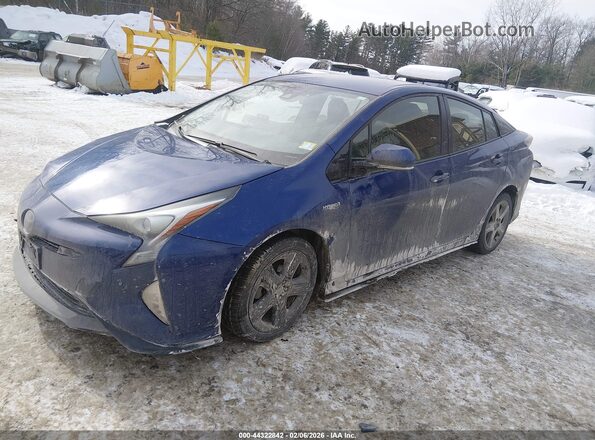 JTDKARFU6J3547357 2018 TOYOTA PRIUS Blue Przód lewy