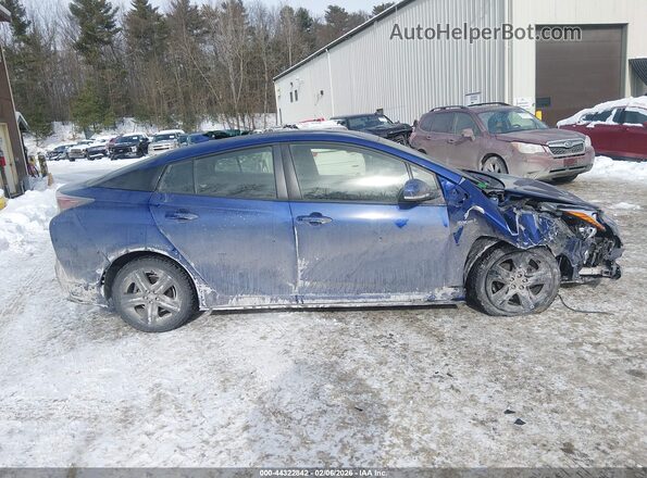 JTDKARFU6J3547357 2018 TOYOTA PRIUS Blue Widok wnętrza z tyłu