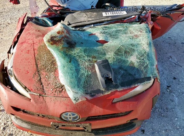 JTDKARFU7L3106047 2020 TOYOTA PRIUS Red 