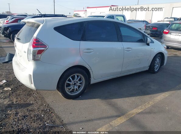 JTDZN3EU0GJ045286 2016 TOYOTA PRIUS V White Задня права чверть