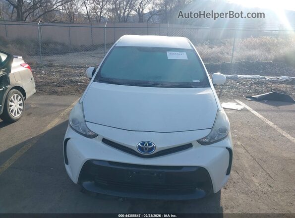 JTDZN3EU0GJ045286 2016 TOYOTA PRIUS V White Вид щитка приладів