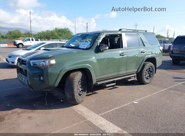 JTERU5JR1N6000174 2022 TOYOTA 4RUNNER Green Առջևի ձախ երեք քառորդ տեսարան