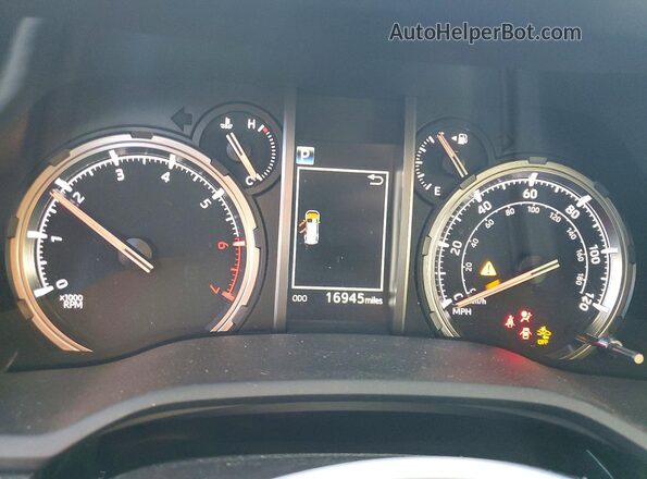 JTERU5JR8P6210340 2023 TOYOTA 4RUNNER Gray Вид щитка приладів