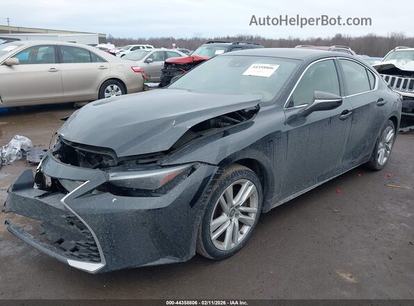 JTHA81F27M5045424 2021 LEXUS IS 300 Черный Передняя левая четверть