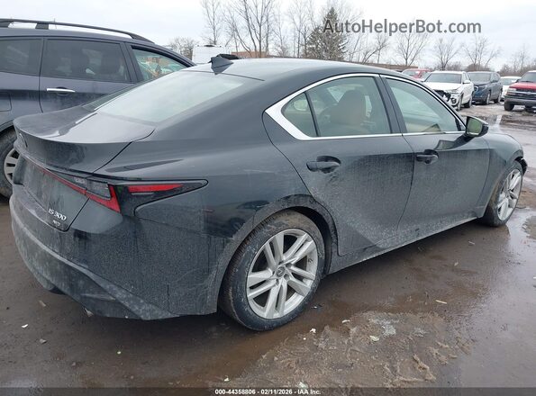 JTHA81F27M5045424 2021 LEXUS IS 300 Черный Задняя правая четверть