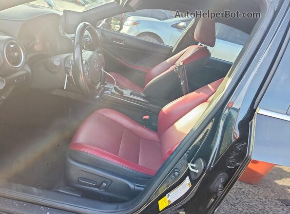 JTHAA1D23M5116819 2021 LEXUS IS Black Вид салону спереду