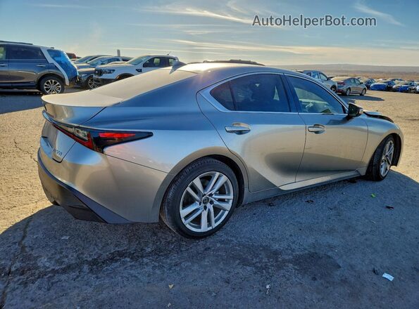 JTHAA1D2XM5110824 2021 LEXUS IS Silver Trasero derecho