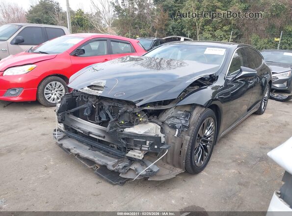 JTHB51FF2J5005232 2018 LEXUS LS 500 Black წინა მარცხენა ხედი სამი მეოთხედიდან