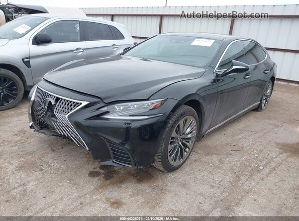 JTHB5LFF6J5003592 2018 LEXUS LS 500 Черный Передняя левая четверть