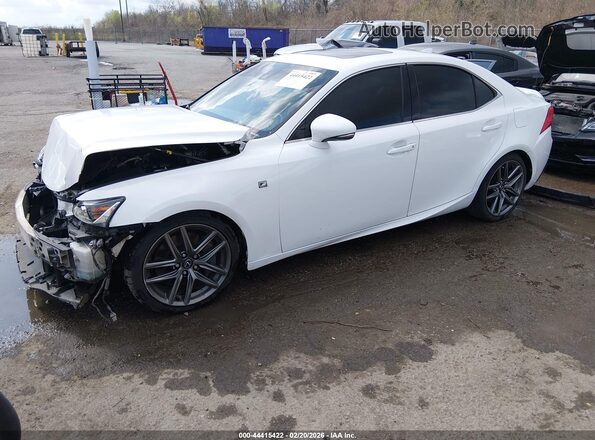JTHBA1D20H5055083 2017 LEXUS IS 200T White Առջևի ձախ երեք քառորդ տեսարան