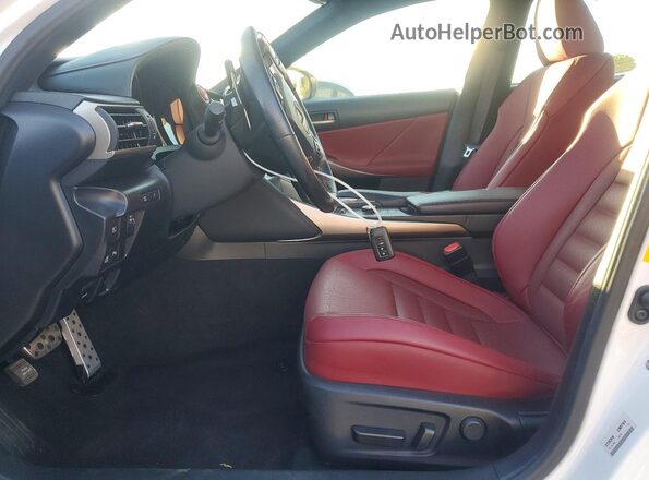 JTHBA1D21K5091341 2019 LEXUS IS White Вид салону спереду