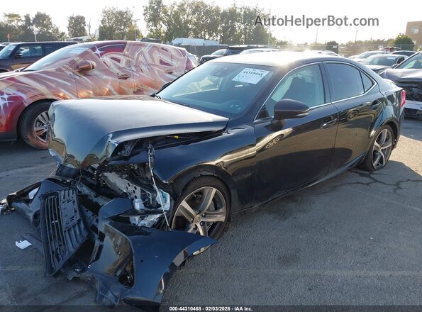 JTHBA1D25H5043771 2017 LEXUS IS 200T Black Vista tres cuartos delantera izquierda
