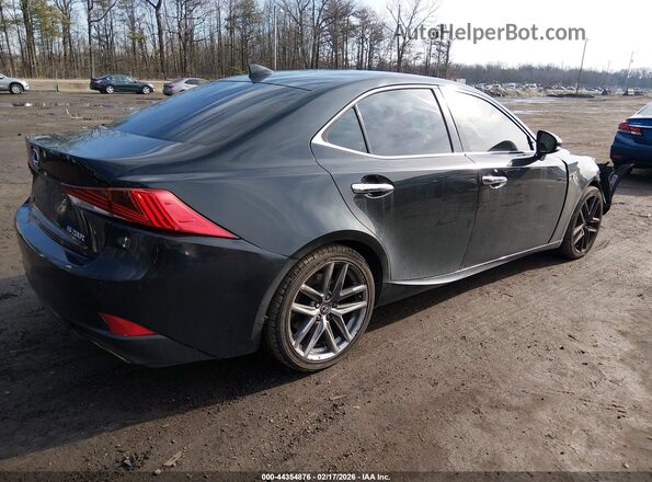 JTHBA1D25H5053555 2017 LEXUS IS 200T Black Trasero derecho