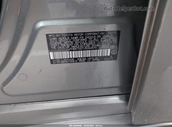 JTHBA1D27J5062876 2018 LEXUS IS 300 Champagne Vista del compartimento del motor