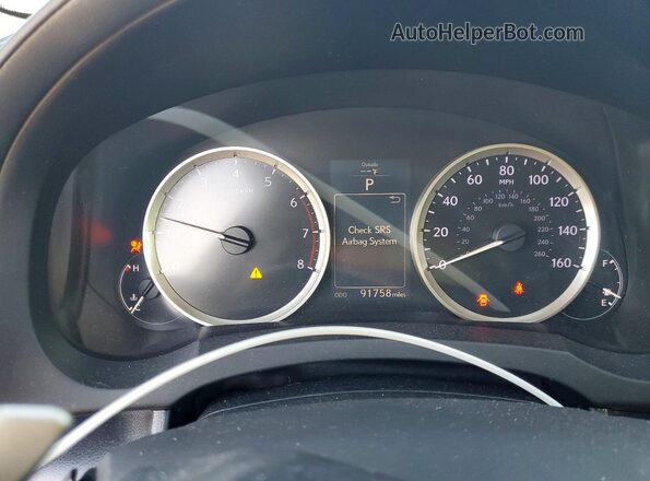 JTHBA1D28G5010004 2016 LEXUS IS Silver ხელსაწყოთა პანელის ხედი