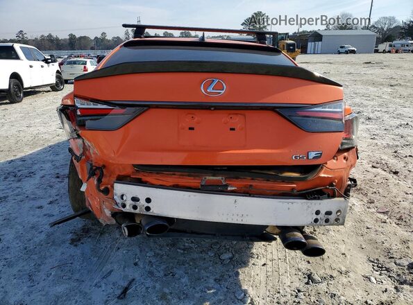 JTHBP1BL3GA000854 2016 LEXUS GS-F Orange Widok z tyłu
